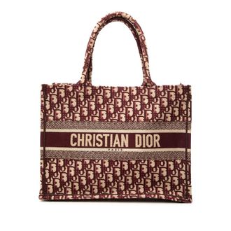 Dior Pre-owned Dior Medium Oblique Embroidered Canvas Book Tote Ladies YXVXOOMUT12CX9TW