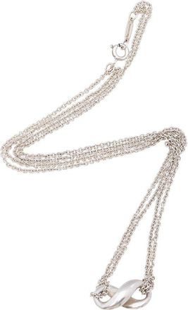 Tiffany & Co. Silver Infinity Double Chain Necklace (Authentic Pre-Loved)