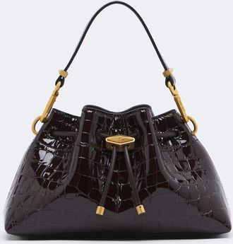 Jimmy Choo London Cinch Small patent leather top-handle bag