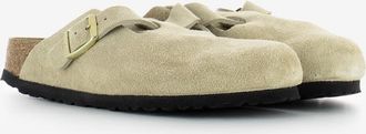 Birkenstock Ciabatta Boston in suede sandcastle