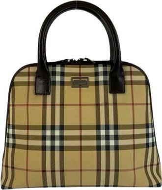 Burberry Pre-owned Handbags, female, Beige, Size: ONE SIZE Pre-owned Plastic handbags