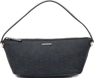 Gucci Borsa a spalla con motivo GG - Nero