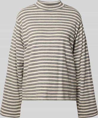 Marc O'Polo Regular Fit Langarmshirt aus reiner Baumwolle in Mittelgrau, Größe XXL