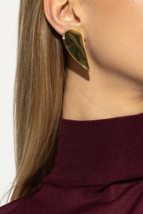 Alaia Brass Earrings, Womens, Gold