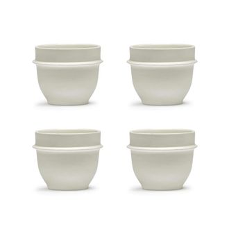 Serax Dune Espressotasse by Kelly Wearstler, Alabaster / weiss (4er-Set)