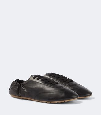 Saint Laurent Zapatillas Lewis de piel