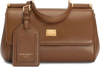 Dolce & Gabbana My Sicily Handbag - Dames - Handtassen - Bruin - ONE Size - Leer - Tassen