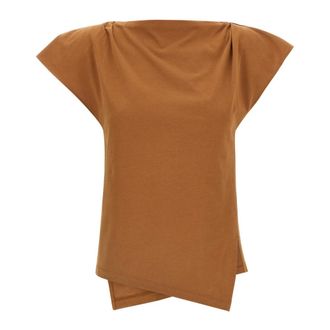 Isabel Marant Dames, Tops, Bruin, Maat: S Katoen