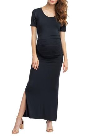 Nom Maternity Hugo Maternity Maxi Dress in Black at Nordstrom, Size X-Small
