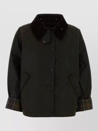 Barbour cotton single breasted coat