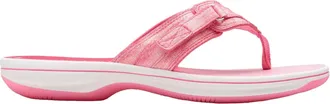 Clarks Womens Breeze SEA H Flip Flop, Color Pink Ombre, Size: 5.5 UK