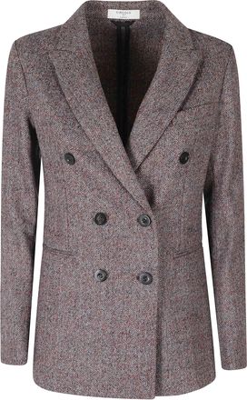 Circolo 1901 Luxury Tweed Structured Double-Breasted Jacket