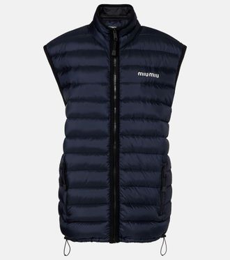 Miu Miu Piumino senza maniche con pannelli
