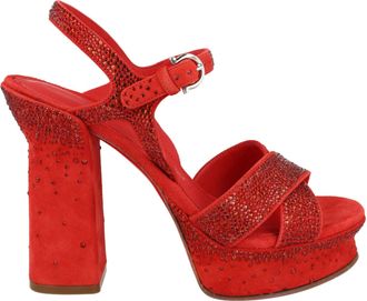 Ferragamo Sonya Suede Platform Sandals