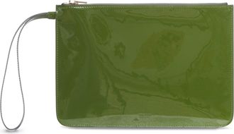 Tom Ford GREEN PATENT LEATHER CLUTCH - Tom Ford - Woman