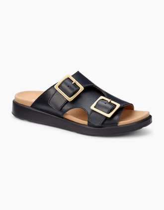 Hotter Womens Corsica Womens Wide Fit Slip On Sandals - Navy - Size: 5.5