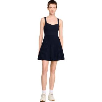 Sandro Short knit dress in Navy Blue at Nordstrom, Size 34 Eu