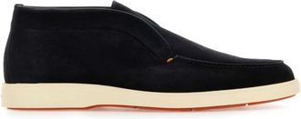 Santoni Schoenen met veters - Heren - Enkellaarsjes - Blauw - 40 EU - Leer - Schoenen