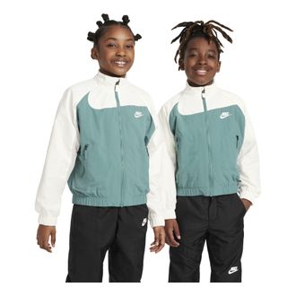 Nike (PS) Nike Sportswear Amplify Woven Full-Zip Jacket White Teal FN9134-361
