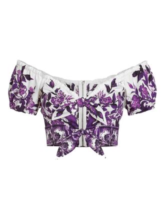 Dolce & Gabbana Bluse mit Majolika-Print