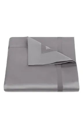 Matouk Nocturne Duvet Cover in Platinum at Nordstrom, Size Full