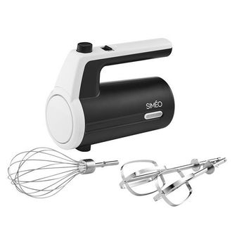 Sim&eacute;o Batidora Electrica Recargable 7.4v Blanco Y Negro - Bmn550