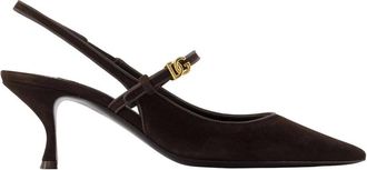 Dolce & Gabbana Zapatos de sal&oacute;n destalonados Cardinale 60 - Shoes - Mujer - Marr&oacute;n - 36 EU