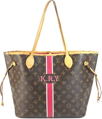 Louis Vuitton Brown Galle Monogram Pink Pivoine Monogram Shoulder Bag Tote Bag (Pre-Owned)