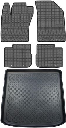 OEM Fiat Tipo Kombi Desde 02.2017 Set - Alfombrillas De Goma Para Coche + Alfombrilla Para Maletero