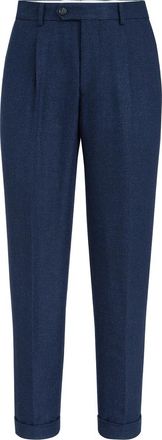 Brunello Cucinelli Trousers with pleats in Navy Blue at Nordstrom, Size 54 It
