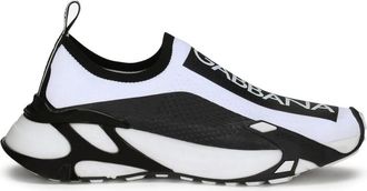 Dolce & Gabbana Witte Slip-On Sneakers met Ultra-Lichte Zool - Dames - Sneakers - Wit - 35 EU - Schoenen