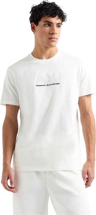 A|X Armani Exchange Heren Normaal T-Shirt (Gebroken wit)