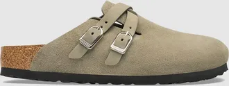 Birkenstock Sabots Blair Suede Leather Taupe