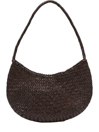 Dragon Diffusion Crescent-Shaped Nova Luna Woven Shoulder Bag