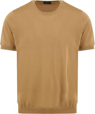 Drumohr T-Shirts - Heren - T-shirts - Bruin - L - Tops