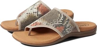 Taos Taos Boundary Sandals Womens Taupe Comfort Toe Loop Slip On Thong ZAP1879