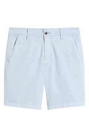 AG - Adriano Goldschmied Wanderer 8.5-Inch Stretch Cotton Chino Shorts in Sulfur Fresh Blue at Nordstrom, Size 30