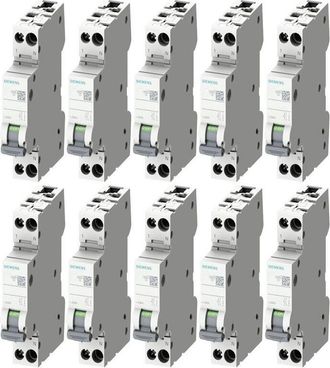 SIEMENS Kit De Disyuntores 20a 1p+n 4,5ka De Curva C De 1 M&oacute;dulo 5sl30207