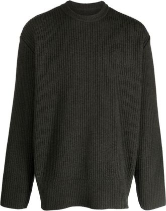 Givenchy ribbed-knit wool crew-neck jumper - men - Wool - S - Green