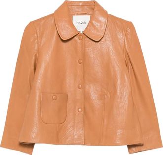 BA&SH Giacca con colletto alla Peter Pan - Marrone