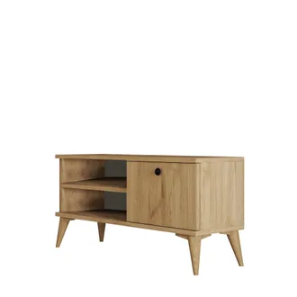 Hanah Home Porta Tv In Legno retro - 90 X 29 X 44 Cm - Rovere