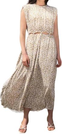 Sabina Mus&aacute;yev Ramona Dress In White/lime