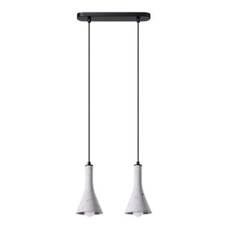 Sollux Lighting L&aacute;mpara de techo gris concreto alt. 113 cm