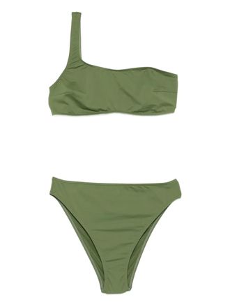 MC2 Saint Barth one-shoulder strap bikini - Green