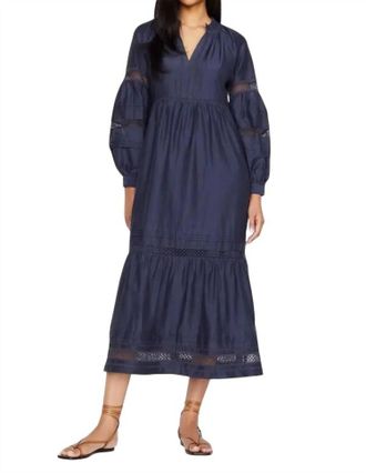 Marie Oliver Hanna Midi Dress In Midnight Ink