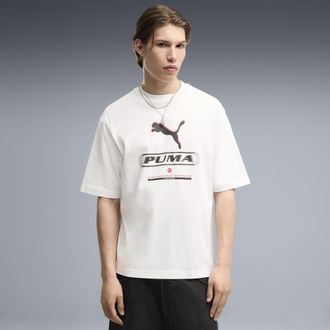 Puma T-shirt con grafica PUMA Sport Street da uomo, Abbigliamento, Bianco, XXL