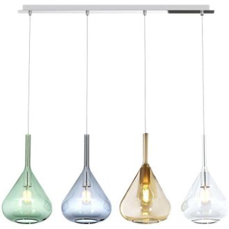 Top-Light Lampadario top light kona 1177 cr s4 r mc e27 led lampada soffitto moderna