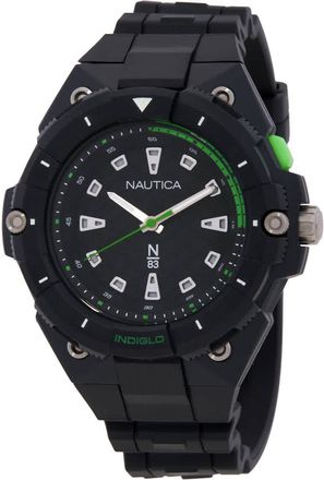 Nautica Coronado Bay Quartz Black Dial Mens Watch NAPCNS404