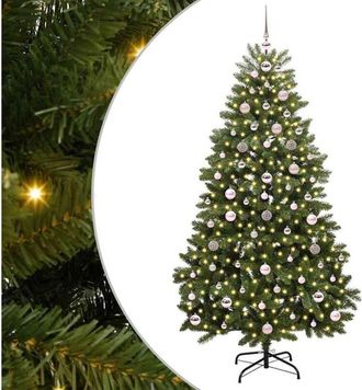 vidaXL Árbol de Navidad artificial Verde 180 cm PVC y Metal vidaXL