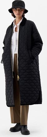 Hunter Womens Hunter Fionn Womens Long Quilted Jacket - Black - Size: 10/8
